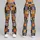 Retro Sun And Crescent Moon Checks For Yoga And Everyday Cosmic Style Leggings - 9