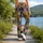 Retro Sun And Crescent Moon Checks For Yoga And Everyday Cosmic Style Leggings - 12