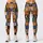 Retro Sun And Crescent Moon Checks For Yoga And Everyday Cosmic Style Leggings - 3