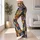 Retro Sun And Crescent Moon Checks For Yoga And Everyday Cosmic Style Leggings - 11