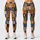 Retro Sun And Crescent Moon Checks For Yoga And Everyday Cosmic Style Leggings - 1