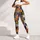Retro Sun And Crescent Moon Checks For Yoga And Everyday Cosmic Style Leggings - 6