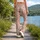 Cute Bunny Flowers And Carrots For Springtime Yoga And Everyday Casual Wear Leggings - 12