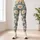Cheerful White Daisy Blooms on Sage for Yoga, Pilates, and Everyday Spring Outings Leggings - 4