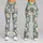 Cheerful White Daisy Blooms on Sage for Yoga, Pilates, and Everyday Spring Outings Leggings - 9