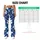 Navy Hibiscus and White Tropical Flowers for Yoga, Pilates and Coastal Everyday Style Leggings - 7