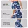 Navy Hibiscus and White Tropical Flowers for Yoga, Pilates and Coastal Everyday Style Leggings - 2