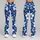 Navy Hibiscus and White Tropical Flowers for Yoga, Pilates and Coastal Everyday Style Leggings - 9