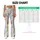 Tiny Woodland Animals and Pastel Stripes for Yoga, Pilates and Everyday Wear Leggings - 7