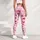 Pink Lips And Heart Motifs For Yoga, Pilates, And Everyday Romantic Style Leggings - 5