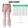 Blush Pink Heart Stripes for Yoga Pilates and Everyday Errands Leggings - 7