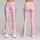 Blush Pink Heart Stripes for Yoga Pilates and Everyday Errands Leggings - 9