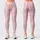 Blush Pink Heart Stripes for Yoga Pilates and Everyday Errands Leggings - 1