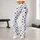 Tiny Black Paw Marks on Cream for Yoga Pilates and Everyday Casual Style Leggings - 11