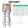 Tiny Black Paw Marks on Cream for Yoga Pilates and Everyday Casual Style Leggings - 7