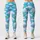 Turquoise Cloud And Colorful Stars For Yoga, Pilates And Everyday Wear Leggings - 3