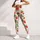 Scarlet Strawberries and Fresh Green Leaves for Yoga, Pilates and Summer Outings Leggings - 5