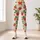 Scarlet Strawberries and Fresh Green Leaves for Yoga, Pilates and Summer Outings Leggings - 4