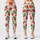 Scarlet Strawberries and Fresh Green Leaves for Yoga, Pilates and Summer Outings Leggings - 3