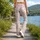 Delicate Red Hearts and Stars for Yoga, Pilates, and Everyday Casual Wear Lifestyle Leggings - 12
