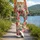 Sweet Strawberry and Daisy Motifs for Yoga, Pilates, and Relaxed Summer Weekend Outings Leggings - 12