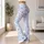 Blue and White Hearts for Yoga, Pilates, and Relaxed Everyday Activewear Style Leggings - 12