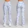 Blue and White Hearts for Yoga, Pilates, and Relaxed Everyday Activewear Style Leggings - 9