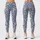 Blue Ivory Botanical Damask Blooms for Yoga, Pilates, and Everyday City Strolls Leggings - 3