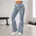 Blue Ivory Botanical Damask Blooms for Yoga, Pilates, and Everyday City Strolls Leggings - 10