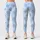 Sky Blue Heart Rhombus Style for Yoga, Pilates and Everyday Activewear for Women Leggings - 3