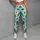 Turquoise Peacock Feather Motifs for Yoga, Pilates, Errands and Active Everyday Living Leggings - 5