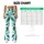 Turquoise Peacock Feather Motifs for Yoga, Pilates, Errands and Active Everyday Living Leggings - 7