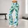 Turquoise Peacock Feather Motifs for Yoga, Pilates, Errands and Active Everyday Living Leggings - 11