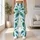 Turquoise Peacock Feather Motifs for Yoga, Pilates, Errands and Active Everyday Living Leggings - 12