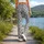 Ivory Skull Motifs for Alternative Fitness, Pilates, and Everyday Streetwear Style Leggings - 12
