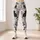 Black And White Cat Motifs For Yoga, Pilates, And Everyday City Outings For Cat Lovers Leggings - 4