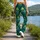 Teal Peacock Feathers for Yoga, Pilates, and Everyday Active Style Leggings - 12