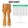 Orange And White Paw Prints For Yoga, Pilates, And Everyday Outings For Pet Lovers Leggings - 7
