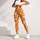 Orange And White Paw Prints For Yoga, Pilates, And Everyday Outings For Pet Lovers Leggings - 5