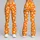 Orange And White Paw Prints For Yoga, Pilates, And Everyday Outings For Pet Lovers Leggings - 9