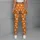 Orange And White Paw Prints For Yoga, Pilates, And Everyday Outings For Pet Lovers Leggings - 6