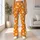 Orange And White Paw Prints For Yoga, Pilates, And Everyday Outings For Pet Lovers Leggings - 11