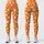 Orange And White Paw Prints For Yoga, Pilates, And Everyday Outings For Pet Lovers Leggings - 3