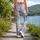 Lilac Violet Floral Garden for Yoga, Pilates and Everyday Spring Style Leggings - 12