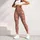 Dusty Rose Wildflower Vines for Yoga, Pilates and Everyday Wear Leggings - 4