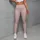 Blush Pink And Cocoa Polka Dots For Yoga Pilates And Everyday Wear Leggings - 4