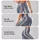 Slate Blue Vertical Stripes With Rose Pinlines For Yoga, Pilates And Daily Wear Style Leggings - 8