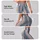 Slate Blue Vertical Stripes With Rose Pinlines For Yoga, Pilates And Daily Wear Style Leggings - 2
