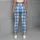 Blue And White Gingham Checks For Yoga, Pilates, Errands And Everyday Casual Style Leggings - 4