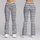 Charcoal And Silver Horizontal Stripes For Yoga, Pilates And Everyday Activewear Style Leggings - 9